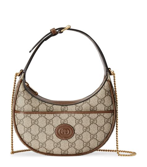 gucci soho half moon|Gucci GG Emblem large shoulder bag.